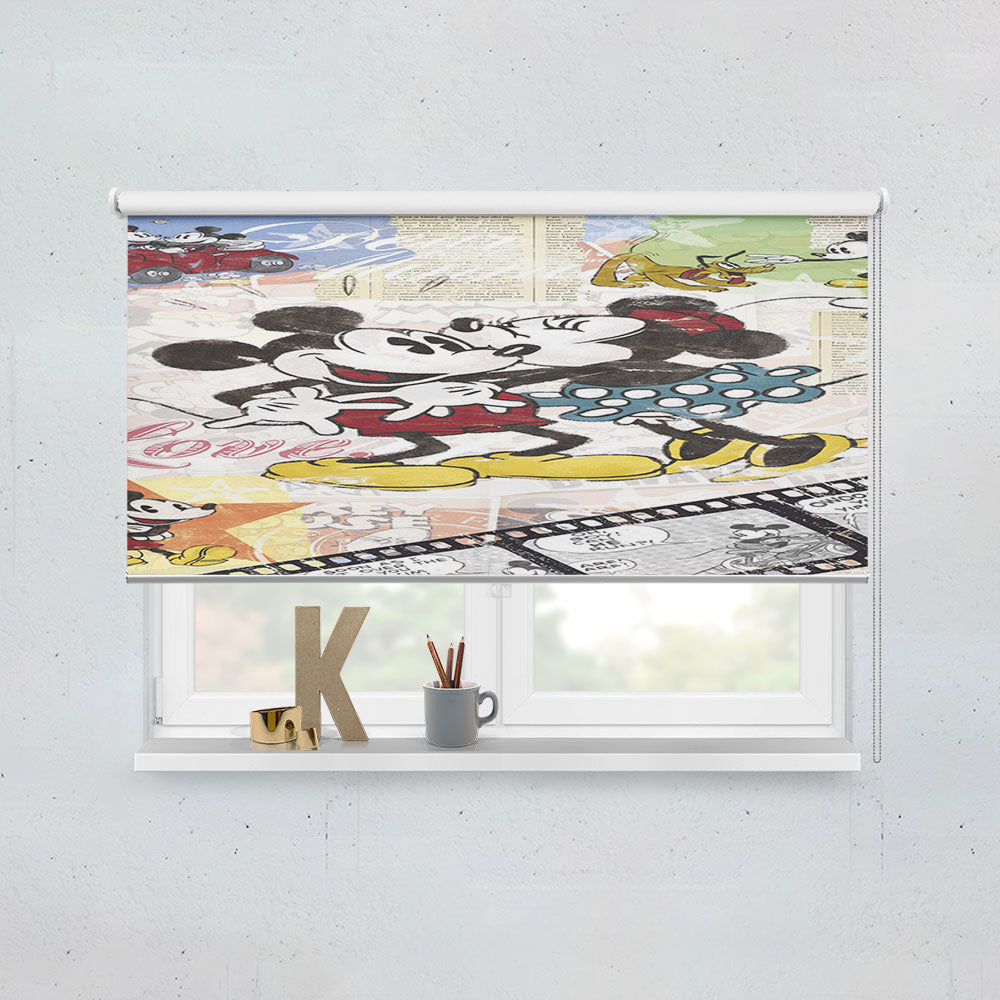 Minnie And Mickey Mouse Window Roller Blinds Shades