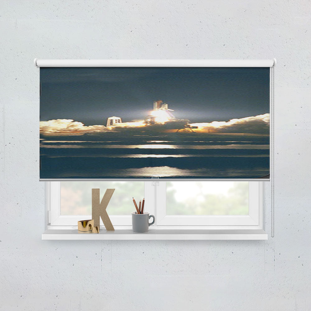 Nasa Space Shuttle Launch Take Off Window Roller Blinds Shades
