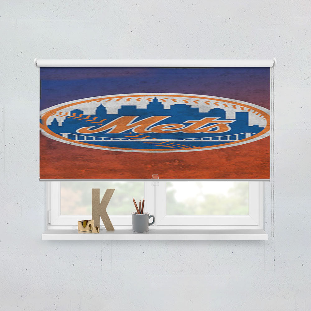 New York Mets Texture Window Roller Blinds Shades