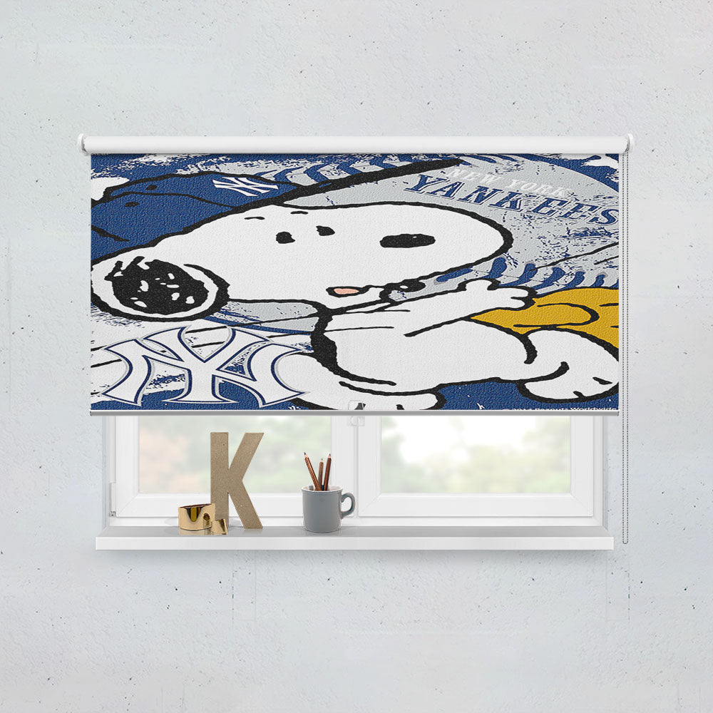 New York Yankees Snoopy Window Roller Blinds Shades