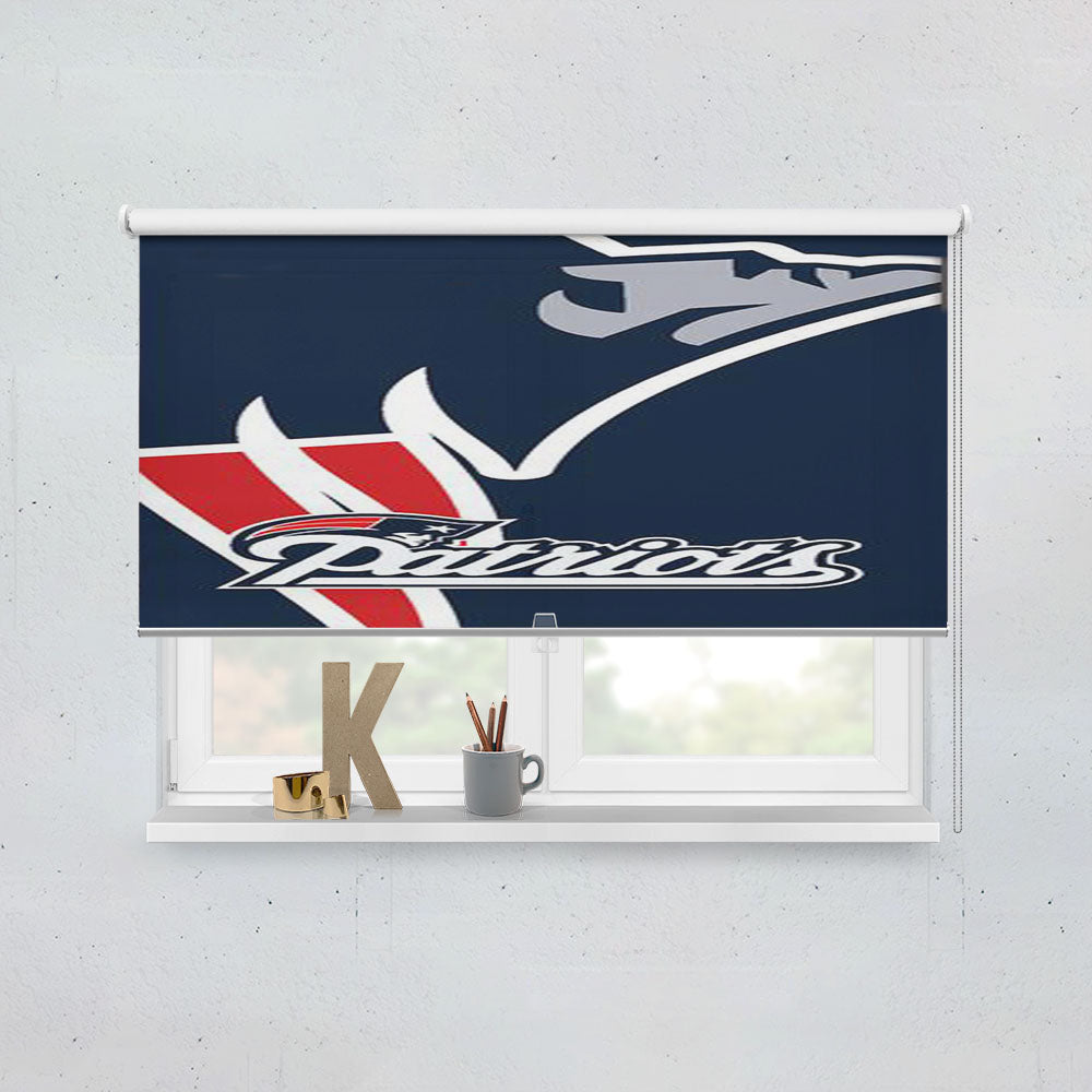 Nfl New England Patriots Logo Window Roller Blinds Shades