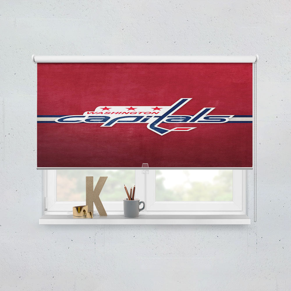Nhl Washington Capitals Sport Logo 2 Window Roller Blinds Shades