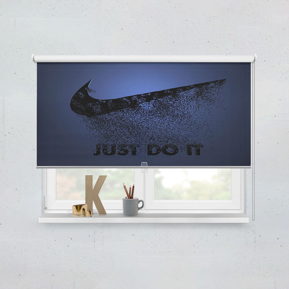 Nike Just Do It Purple Logo Window Roller Blinds Shades
