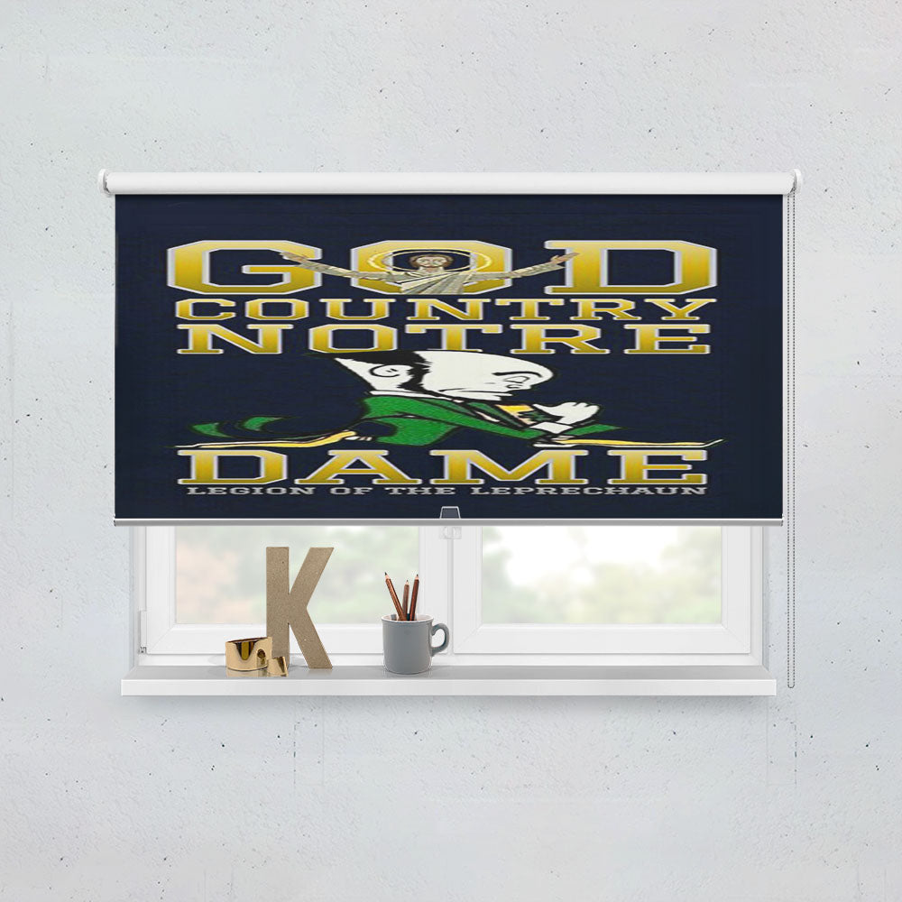 Notre Dame God Country Window Roller Blinds Shades
