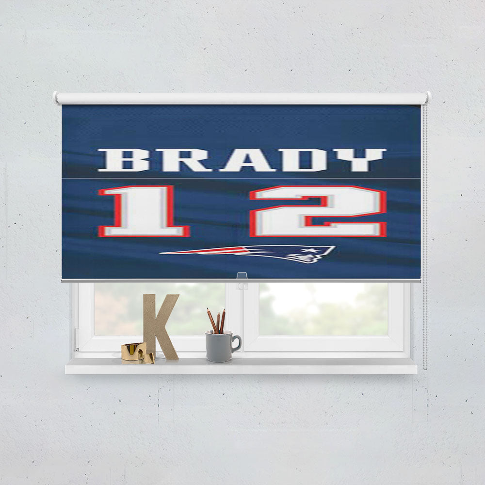 Ny Patriots Tom Brady Jersey Window Roller Blinds Shades