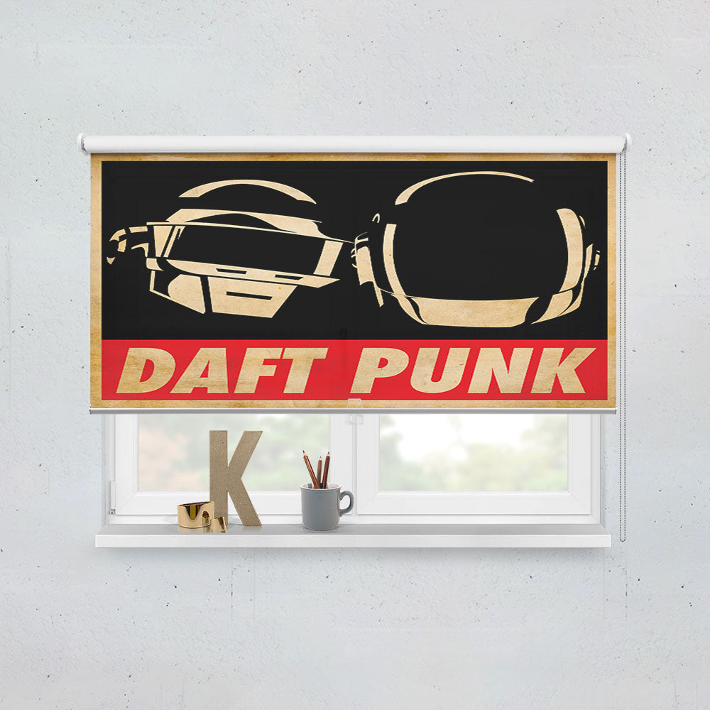 Obey Daft Punk Window Roller Blinds Shades