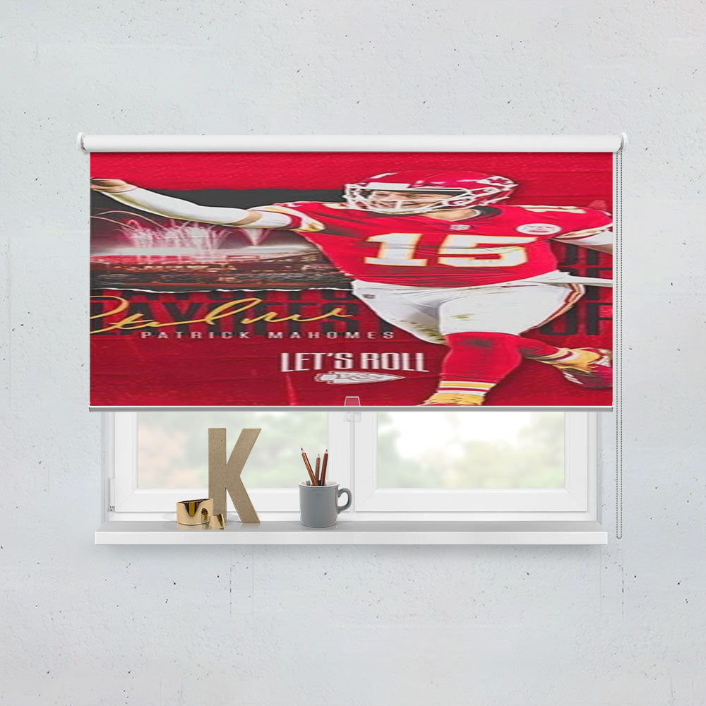 Patrick Mahomes Kc Chiefs Window Roller Blinds Shades