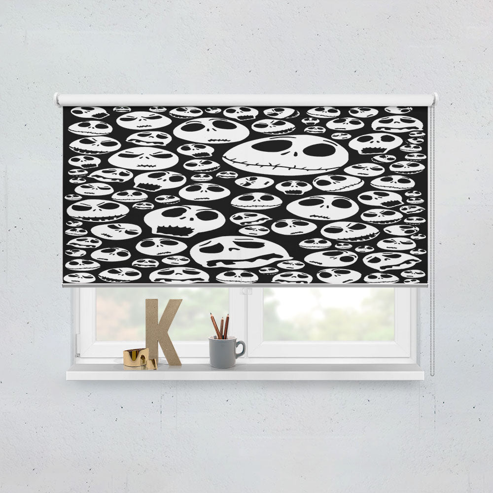 Pattern Halloween Jack Skellington Window Roller Blinds Shades