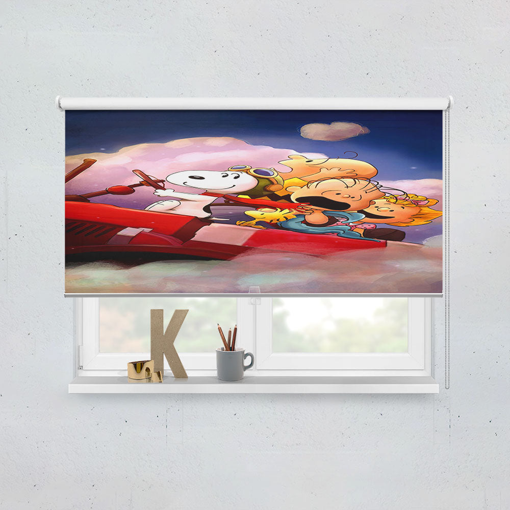 Peanuts Gang Watercolor And Friends Window Roller Blinds Shades