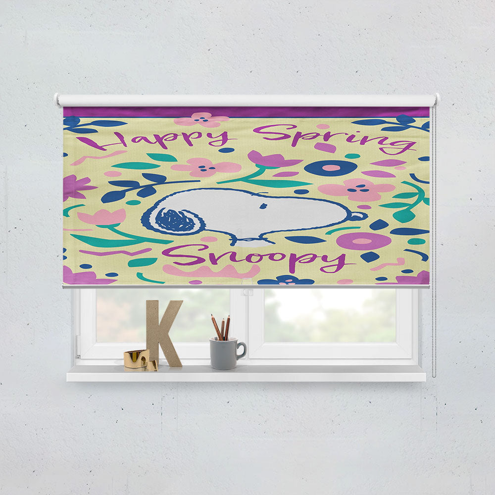 Peanuts Happy Spring Snoopy Window Roller Blinds Shades