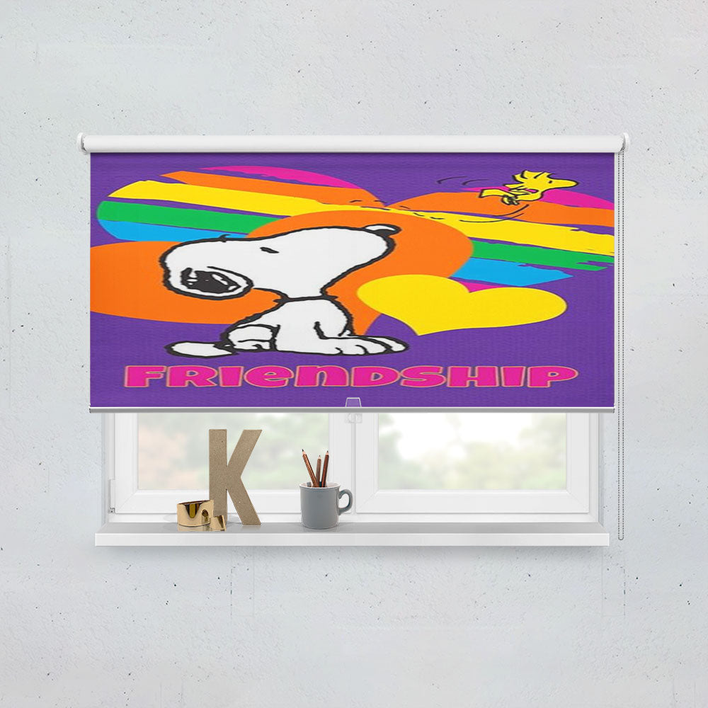 Peanuts Rainbow Friendship Snoopy Window Roller Blinds Shades