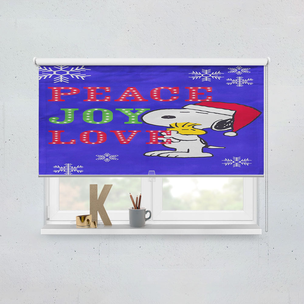 Peanuts Snoopy And Woodstock Christmas Window Roller Blinds Shades