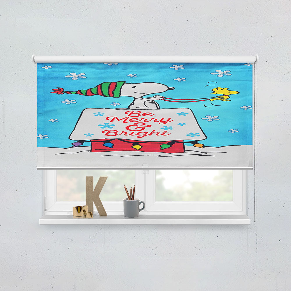 Peanuts Snoopy Christmas Window Roller Blinds Shades
