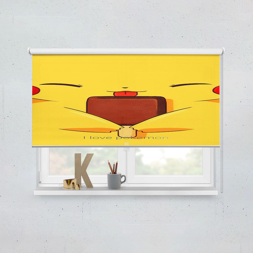 Pikachu Ice Cream August Window Roller Blinds Shades