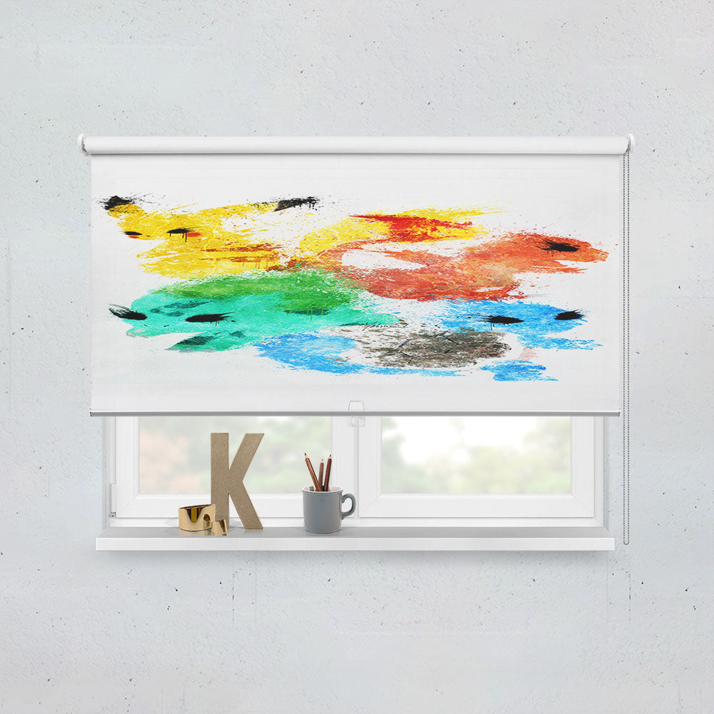 Pikachu Painting Pokemon Window Roller Blinds Shades