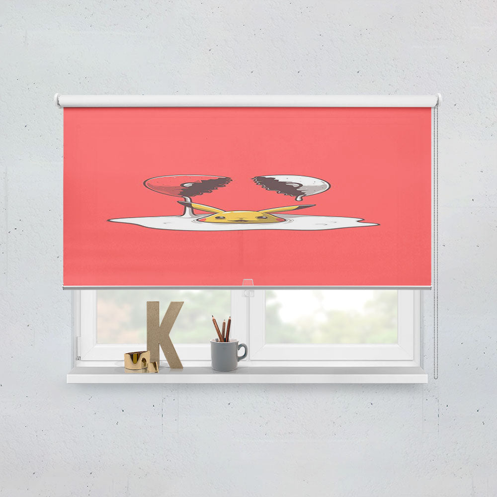 Pikachu Pokemo Window Roller Blinds Shades
