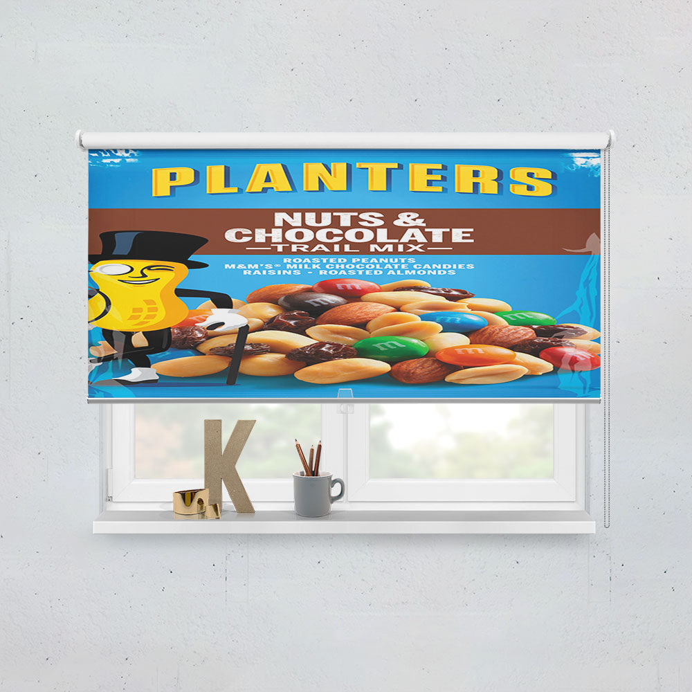 Planters Nuts And Chocolate Trail Mix Mr Peanut Window Roller Blinds Shades