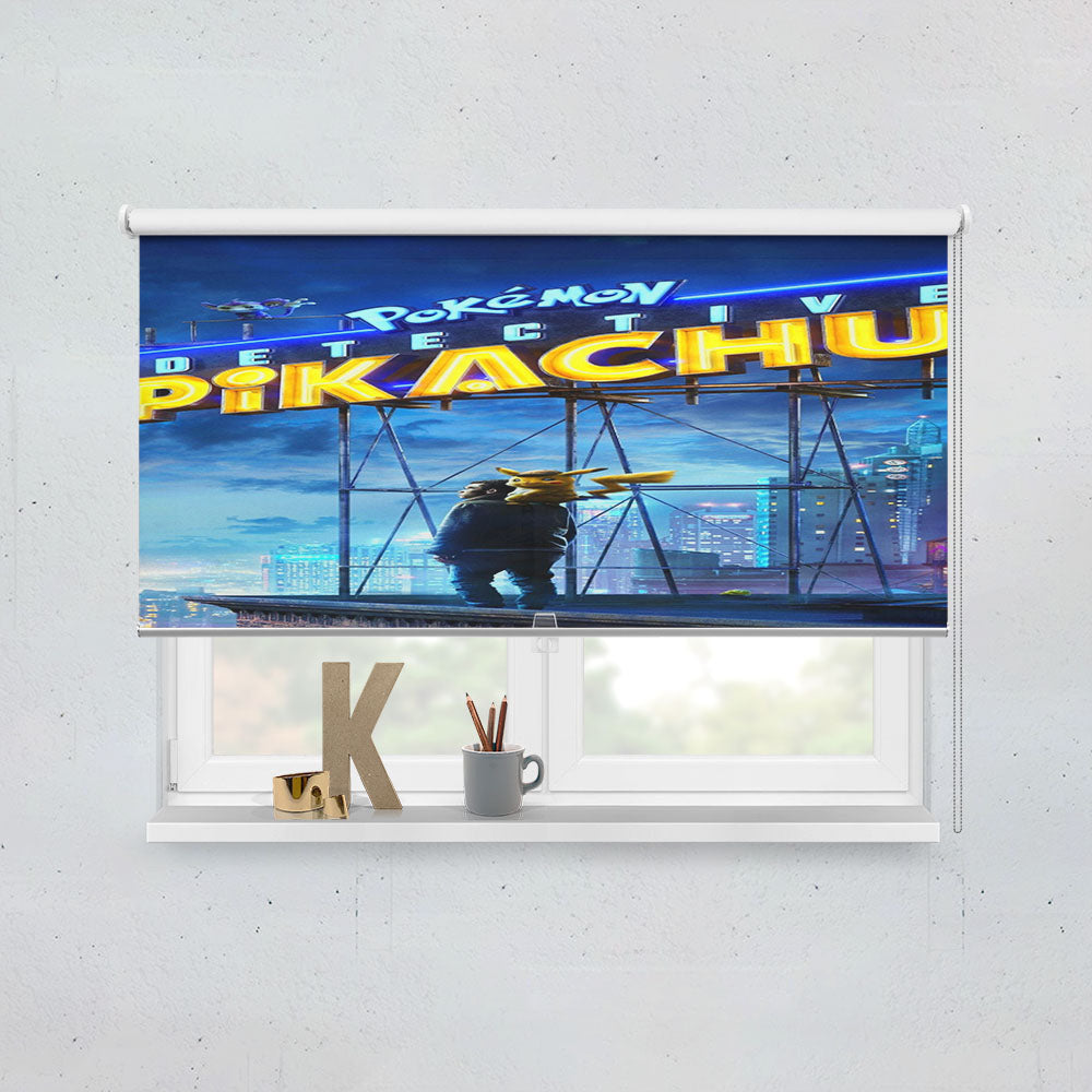 Pokemon Detective Pikachu City Window Roller Blinds Shades