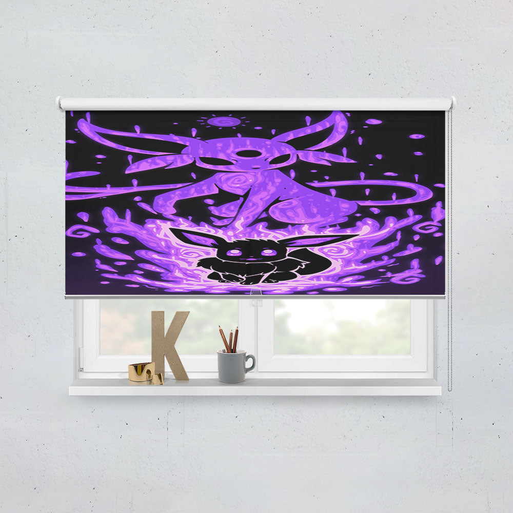 Pokemon Evolution Eevee To Espeon Window Roller Blinds Shades