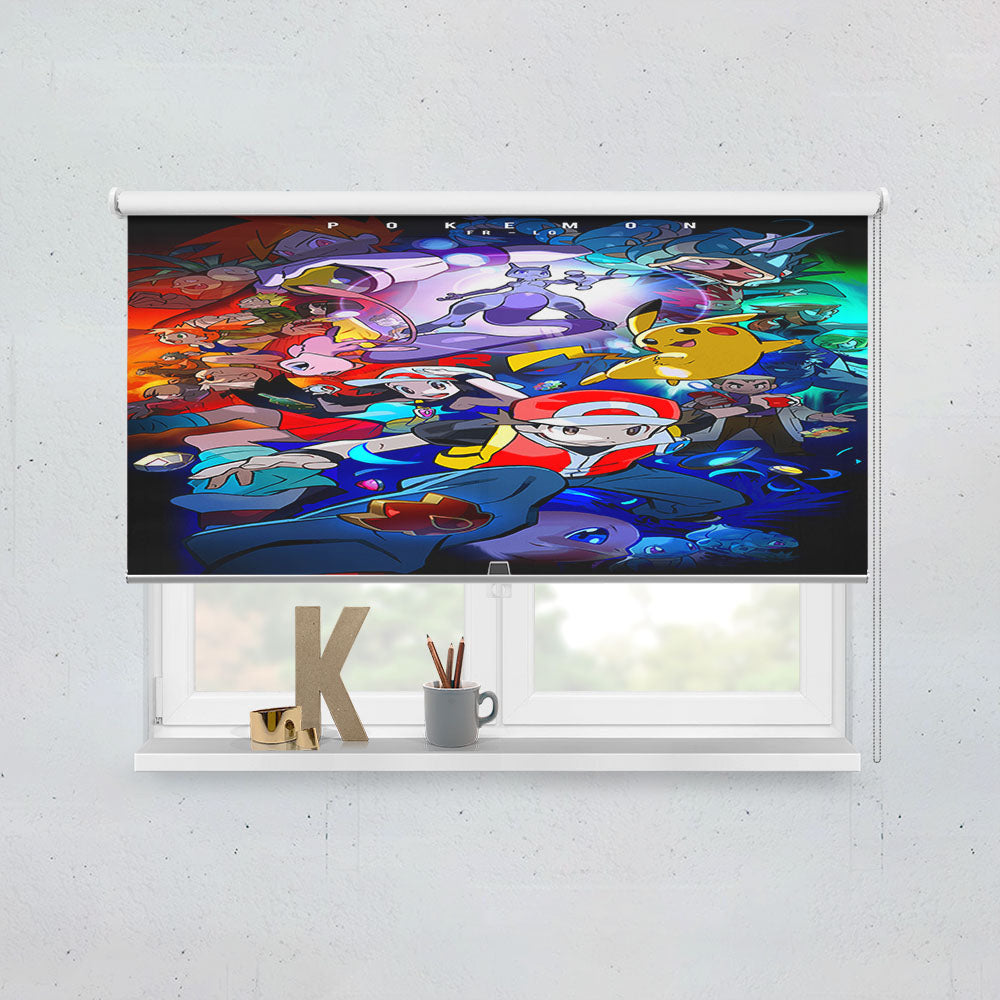 Pokemon Fire Red Fanart Window Roller Blinds Shades