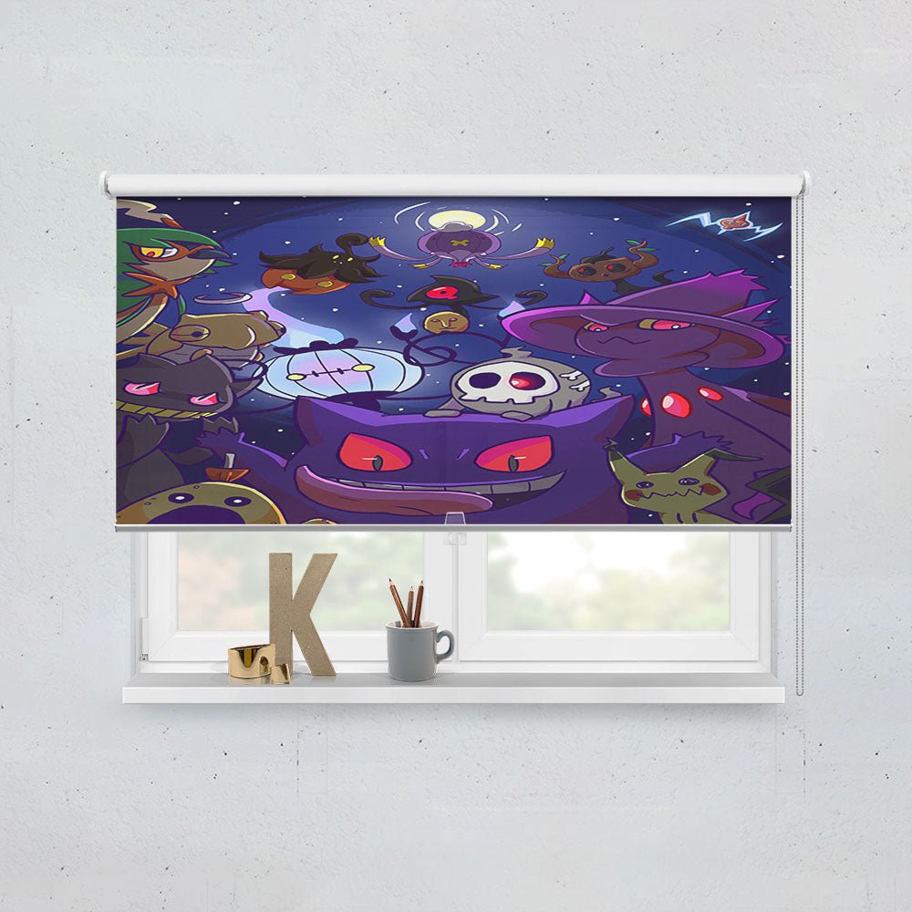 Pokemon Gengar And Friends Window Roller Blinds Shades
