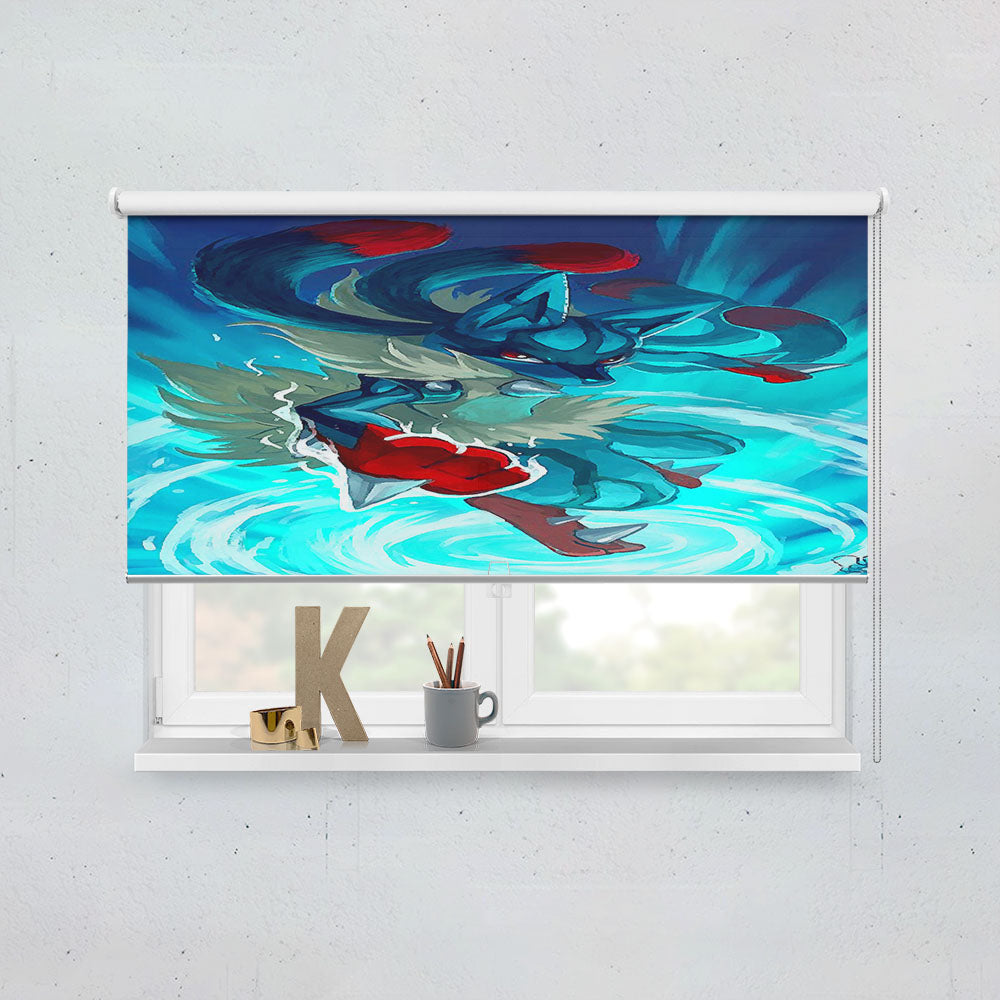 Pokemon Lucario Art Window Roller Blinds Shades