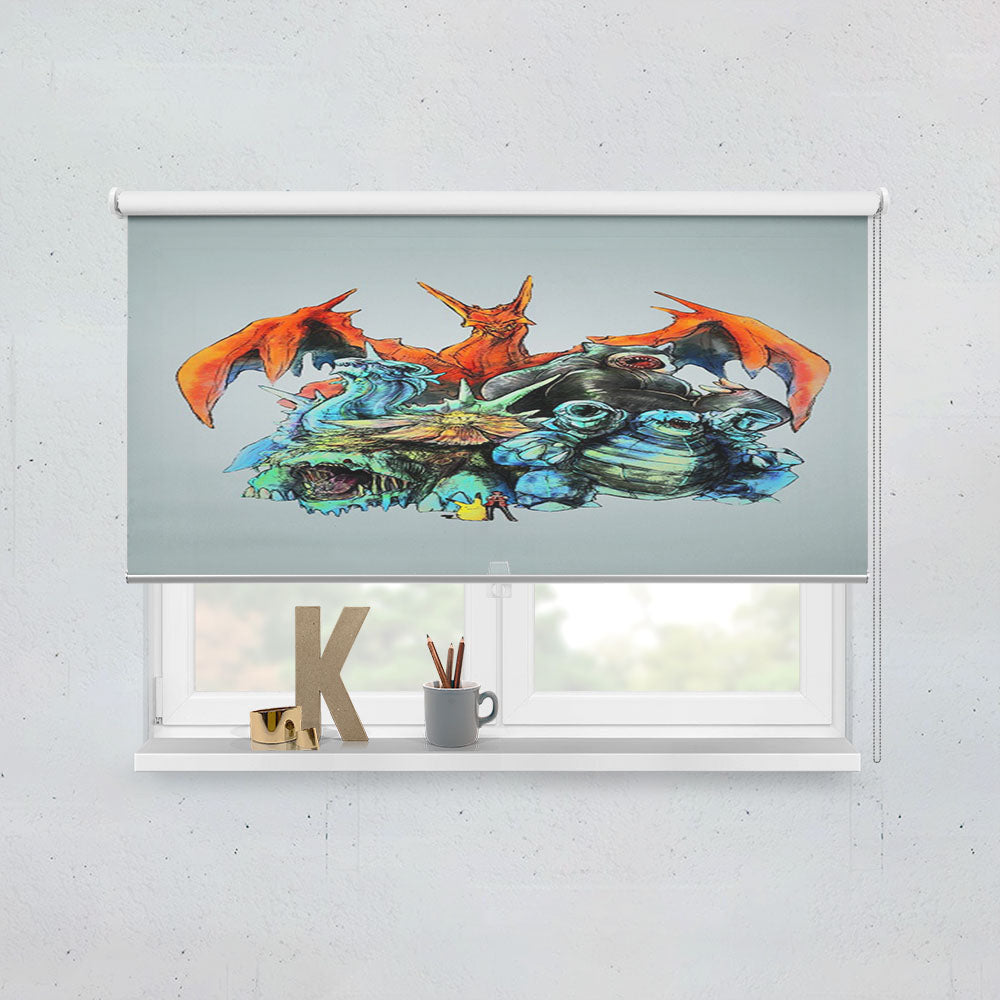 Pokemon Monsters Window Roller Blinds Shades