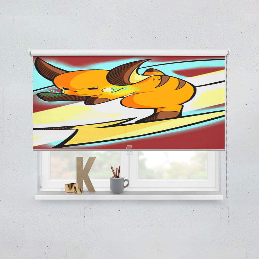 Pokemon Raichu Power Window Roller Blinds Shades