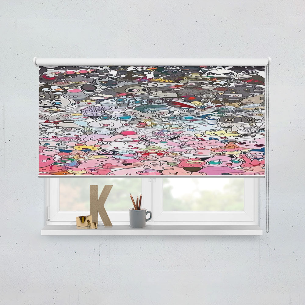Pokemon Rainbow Wallpaper Window Roller Blinds Shades
