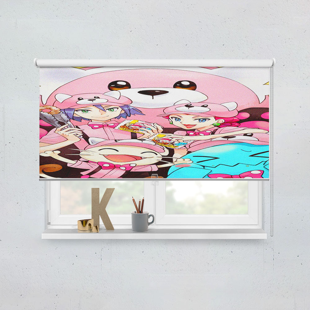Pokemon Team Rocket Post Grain Window Roller Blinds Shades