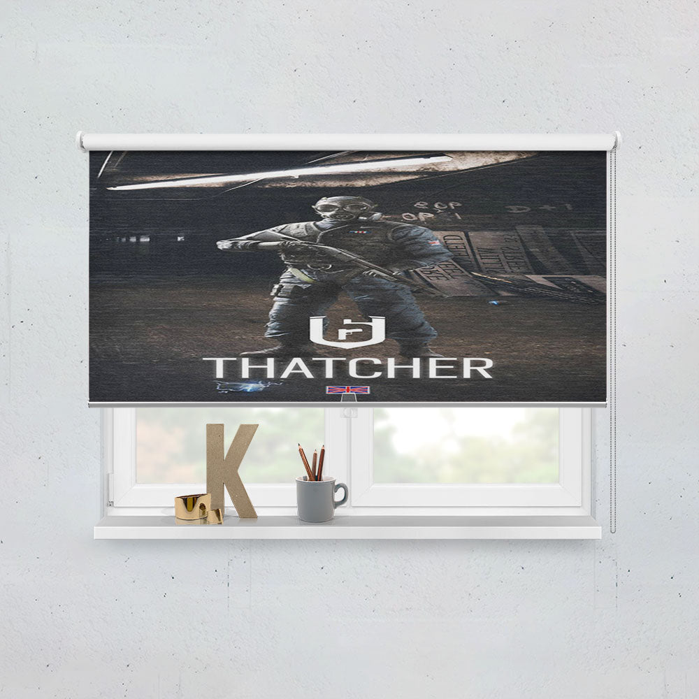 Rainbow Six Siege Thatcher Tom Clancy Window Roller Blinds Shades