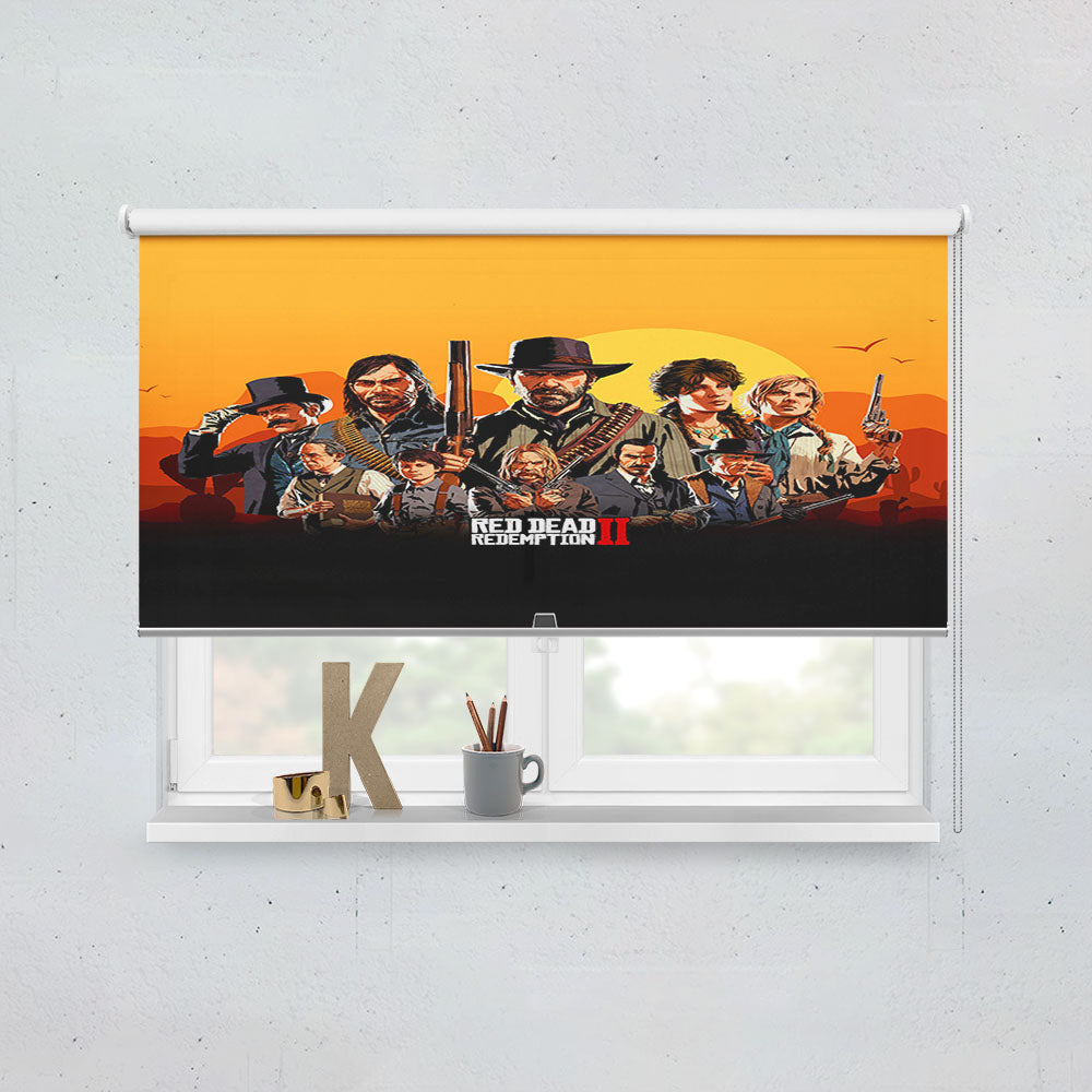Red Dead Redemption Ii Characters Window Roller Blinds Shades