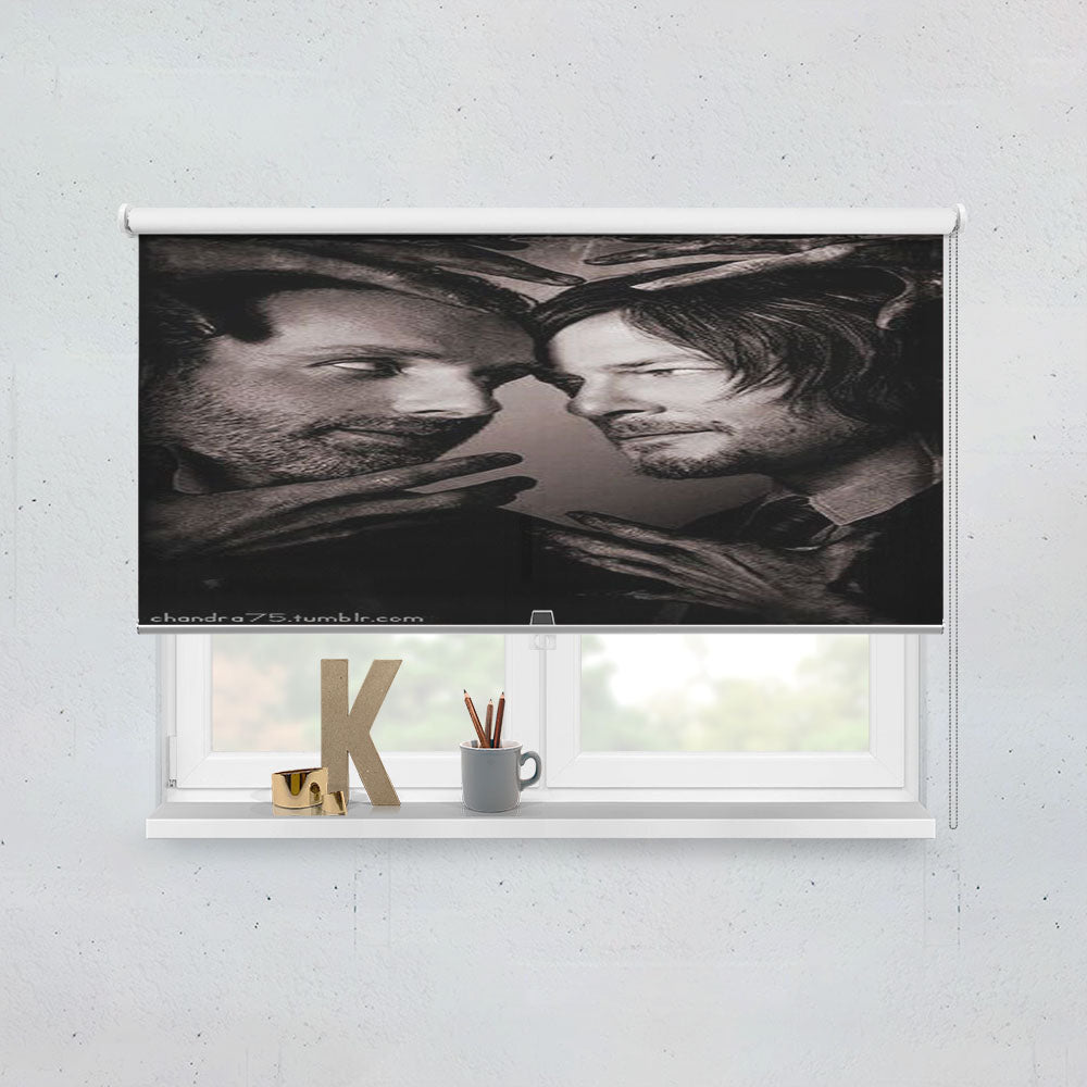 Rick Grimes Daryl Dixon Window Roller Blinds Shades