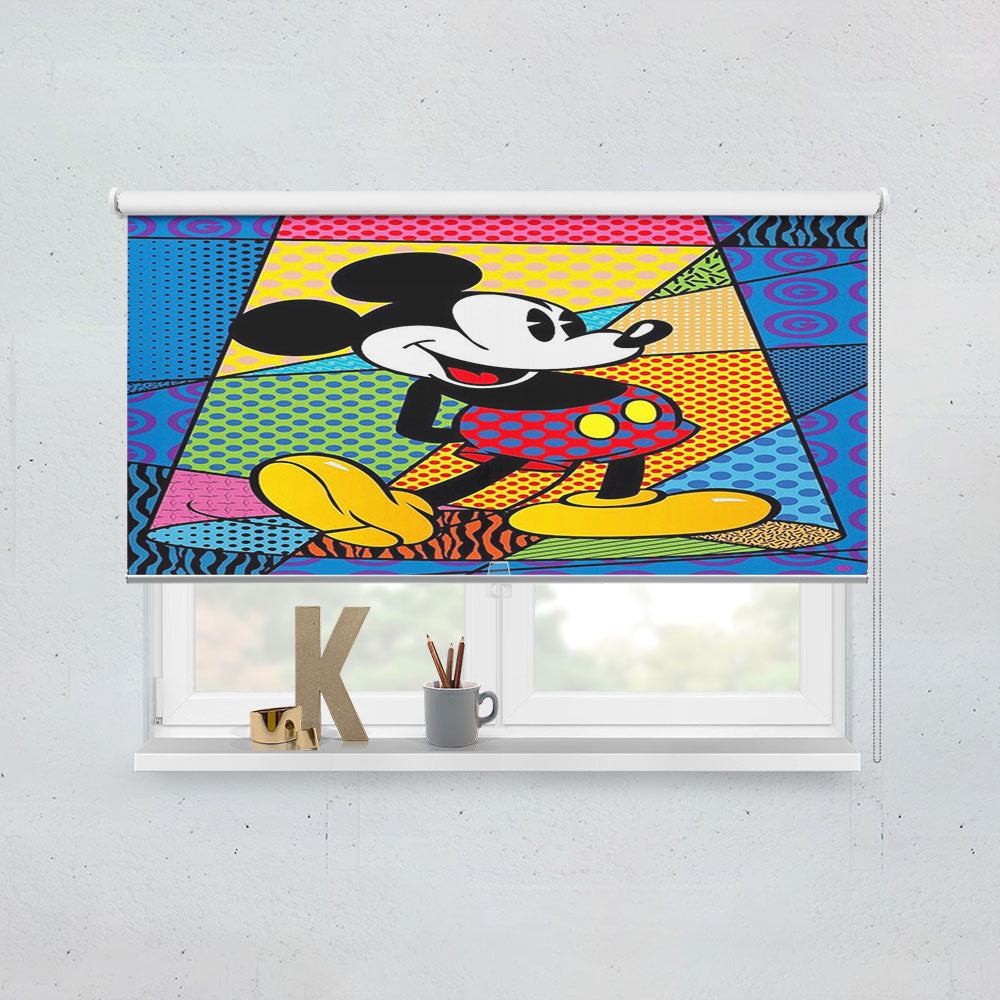 Romero Britto Mickey Mouse Window Roller Blinds Shades