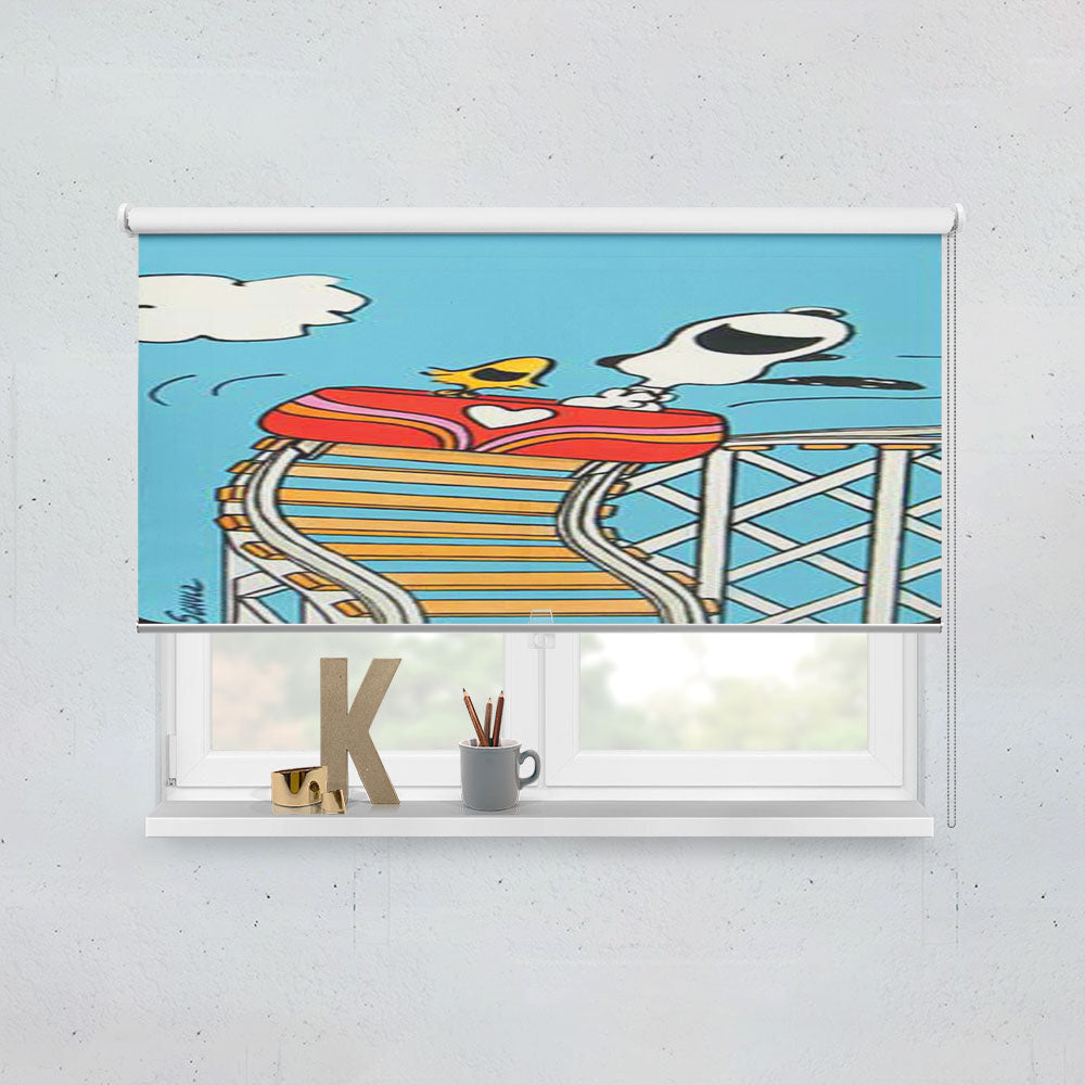 Snoopy Woodstock Painting Window Roller Blinds Shades