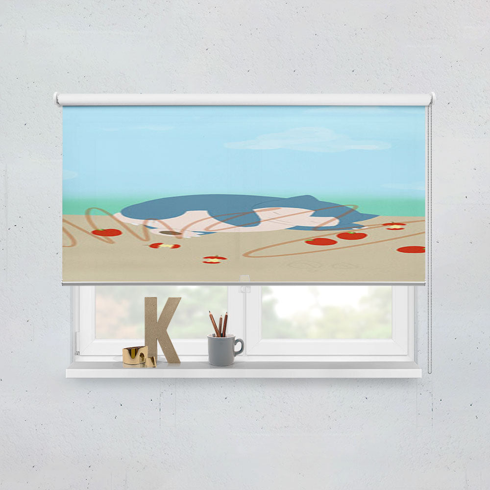 Snorlax Apple Window Roller Blinds Shades