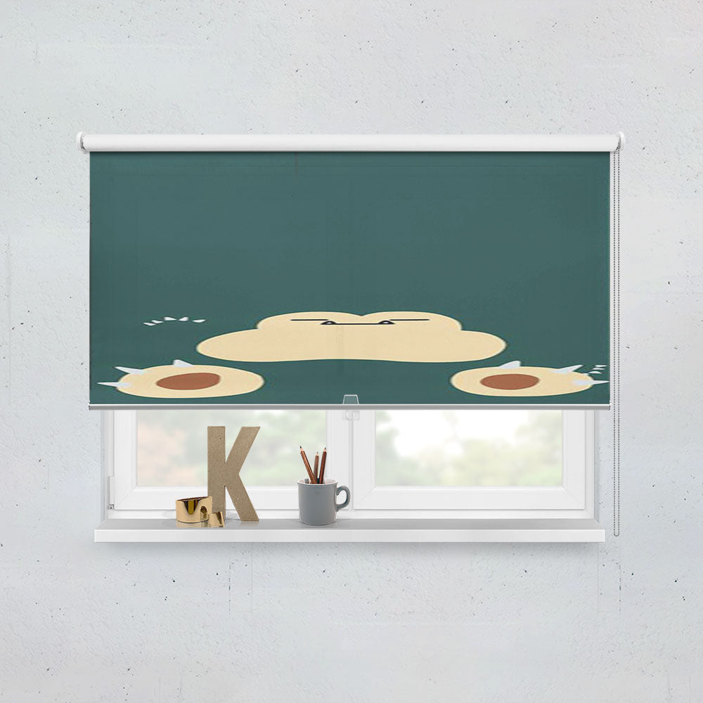 Snorlax Cartoon Window Roller Blinds Shades