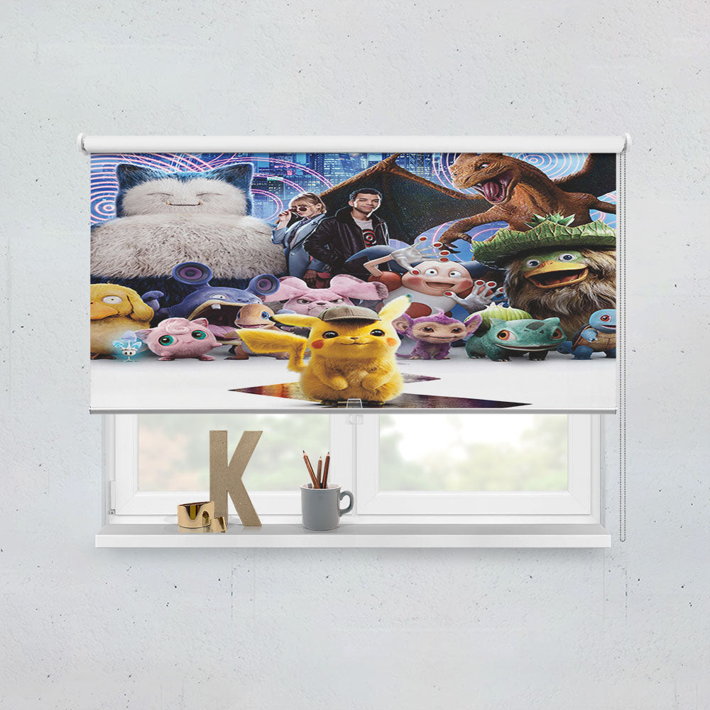Snorlax Charizard Pokemon Detective Pikachu Window Roller Blinds Shades