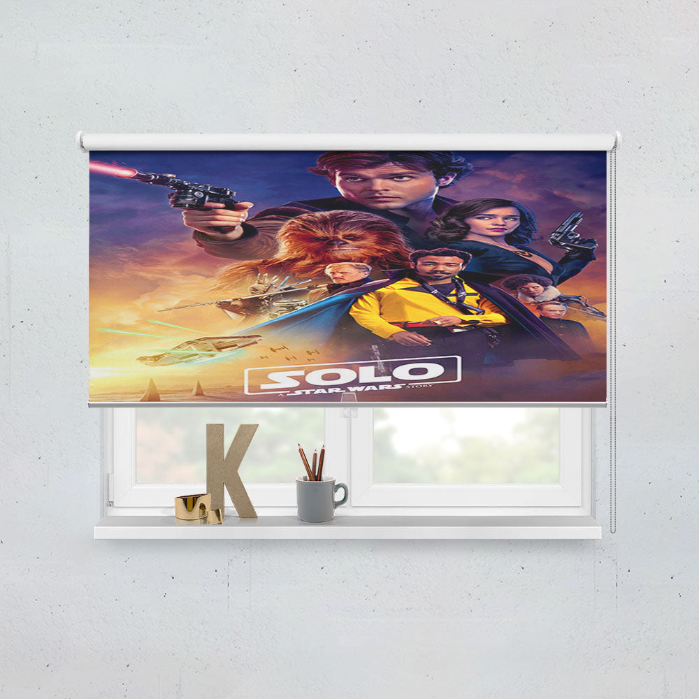 Solo Star Wars Movie Poster Window Roller Blinds Shades