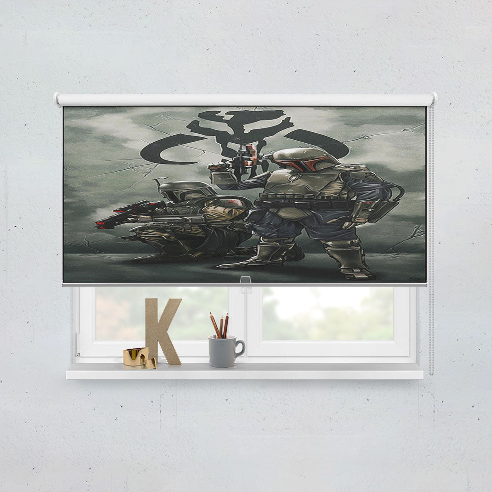 Star Wars Boba Fett 2 Window Roller Blinds Shades