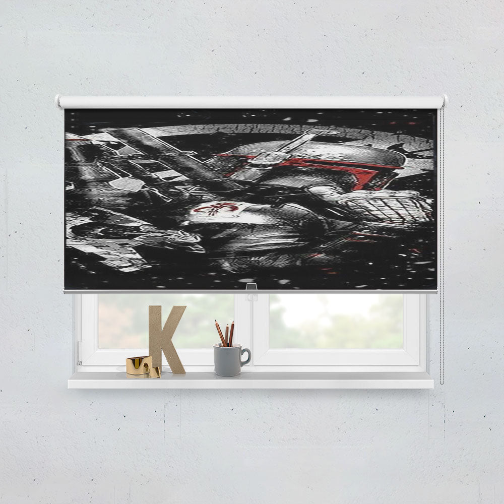 Star Wars Boba Fett Art Window Roller Blinds Shades