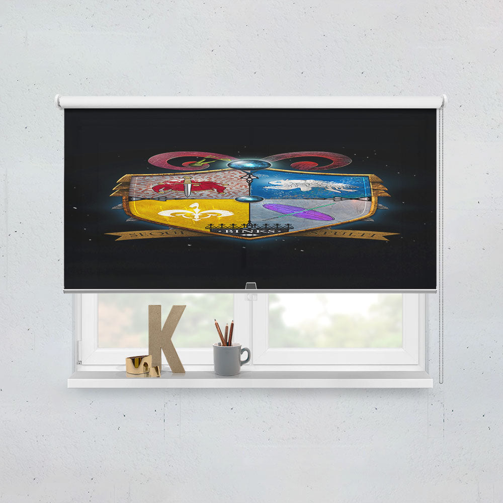Star Wars Family Crest Binks Follow Fools Window Roller Blinds Shades