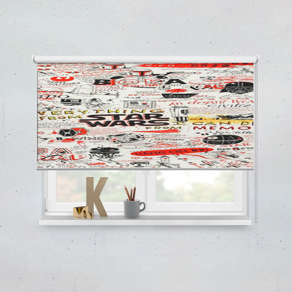 Star Wars Quote Collage Window Roller Blinds Shades