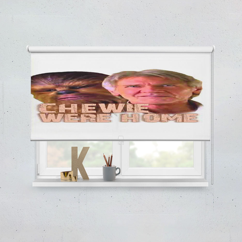 Star Wars The Force Awakens Chewie Were Home Han Solo Window Roller Blinds Shades