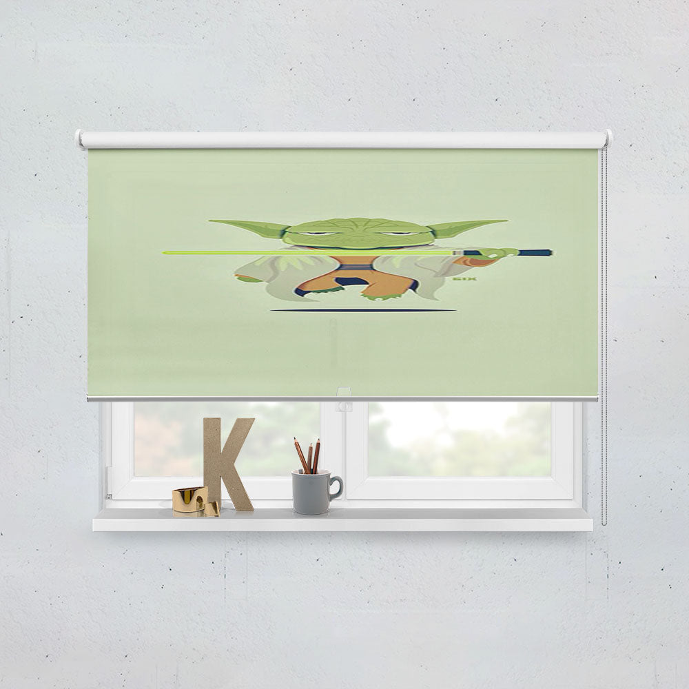 Star Wars Yoda Cartoon Window Roller Blinds Shades