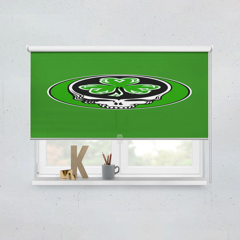 Steal Your Shamrock Celtic Knot Grateful Dead St Patrick Day Lot Party Window Roller Blinds Shades