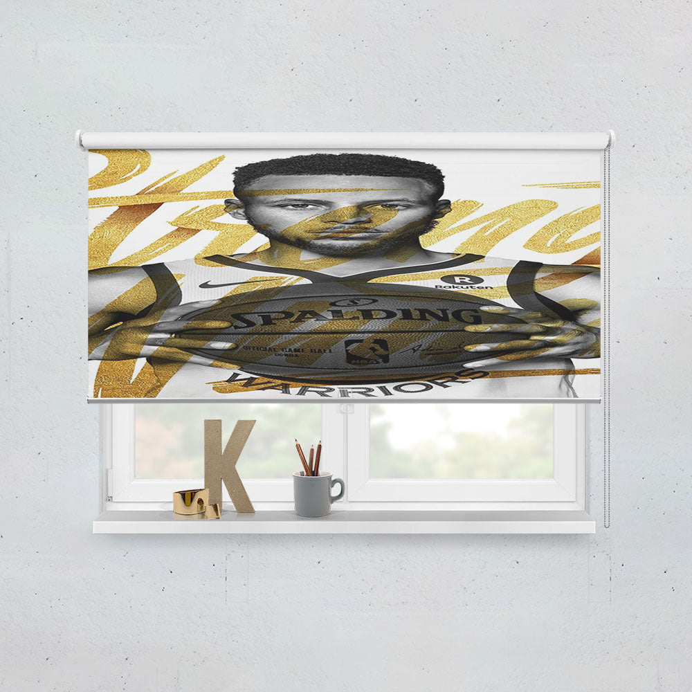 Stephen Curry Nba Player Window Roller Blinds Shades