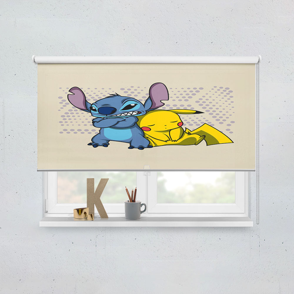 Stitch And Pika Window Roller Blinds Shades
