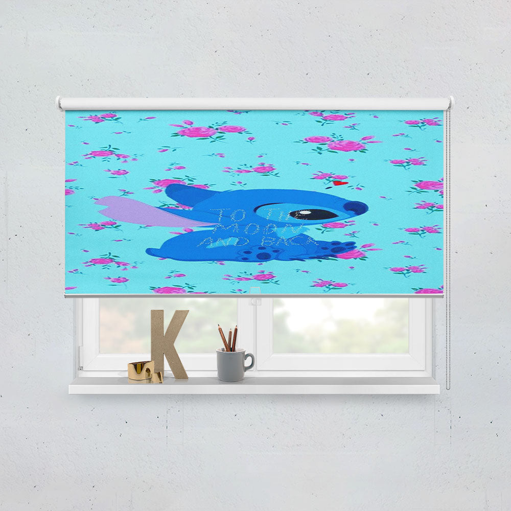 Stitch To The Moon And Back Window Roller Blinds Shades