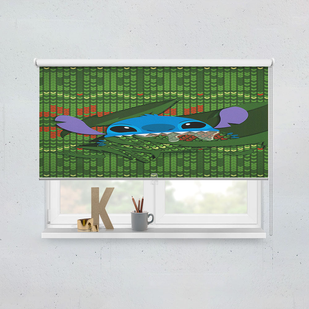 Stitch Ugly Green Sweater Window Roller Blinds Shades